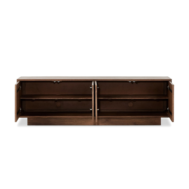 Gilmore Aged Mango Wood Media Console with Storage