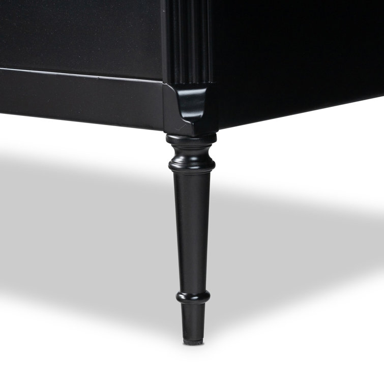 Lendon Black Iron 6-Drawer Dresser with Levelers