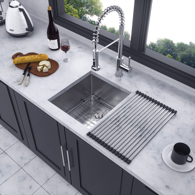 15'' Stainless Steel Undermount Single Bowl Kitchen Sink