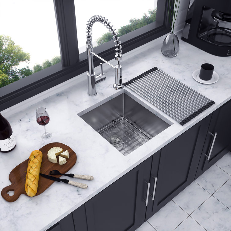 15'' Stainless Steel Undermount Single Bowl Kitchen Sink