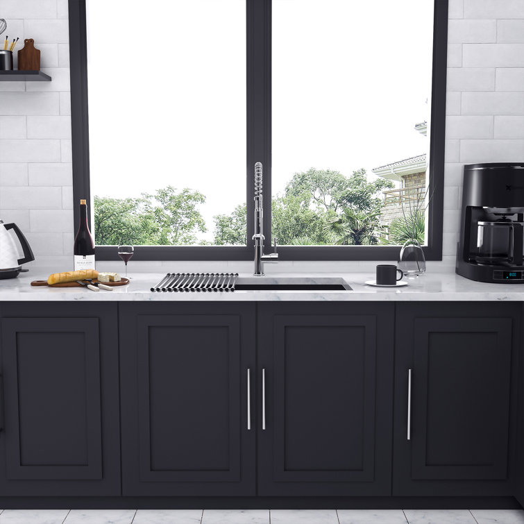 32'' Gunmetal Black Stainless Steel Undermount Kitchen Sink