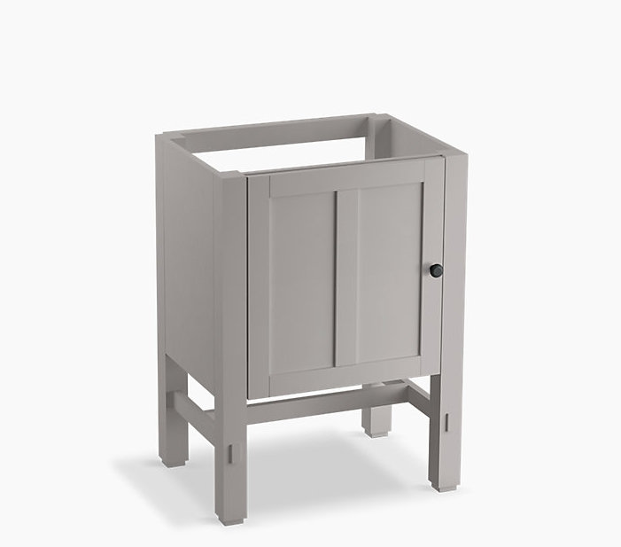 Tresham Elegance 24" Freestanding Bathroom Vanity Base in Mohair Gray