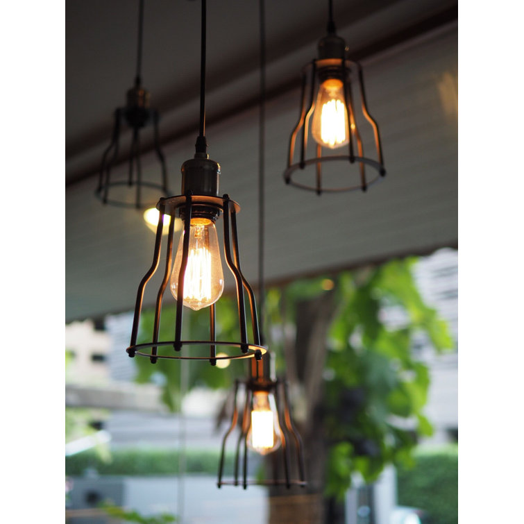 40 Watt Amber Dimmable Edison Squirrel Cage Light Bulb