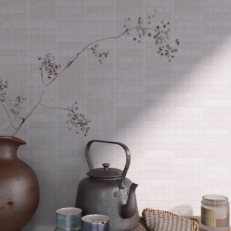 Gray 3x12 Matte Ceramic Brick Look Subway Wall Tile