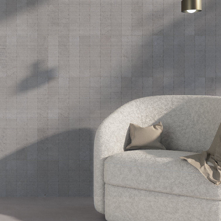 Gray 3x12 Matte Ceramic Brick Look Subway Wall Tile