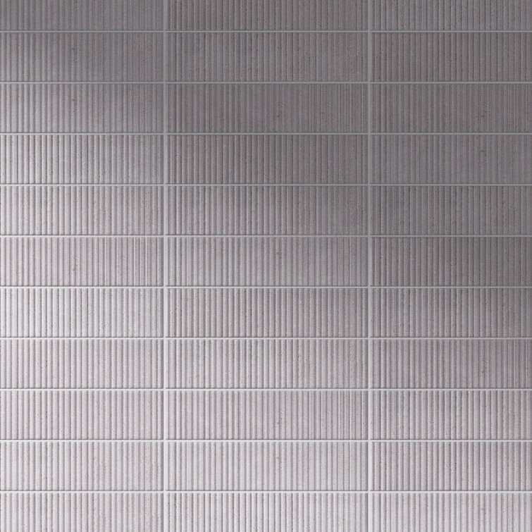 Gray 3x12 Matte Ceramic Brick Look Subway Wall Tile