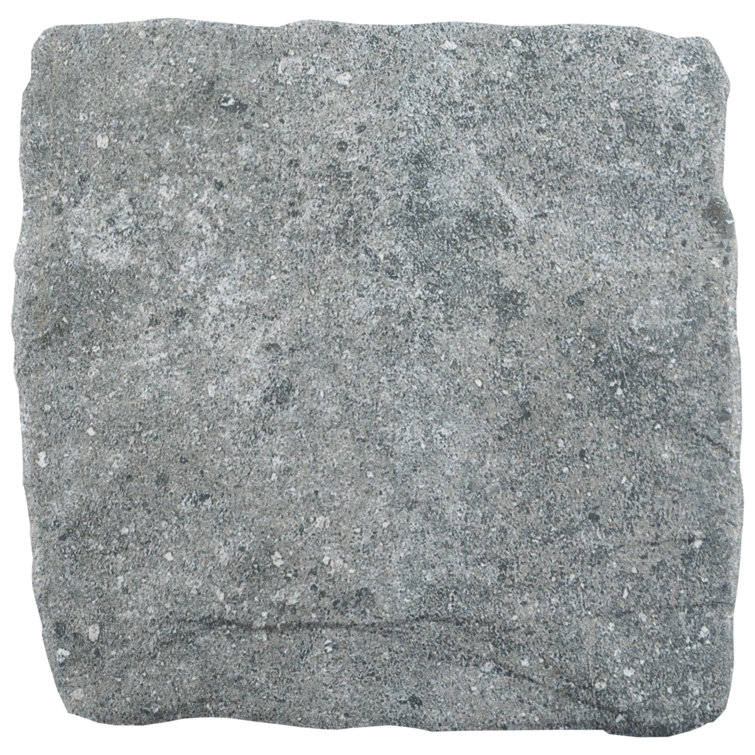 Country Gray 5.88" x 5.88" Porcelain Stone Look Wall & Floor Tile