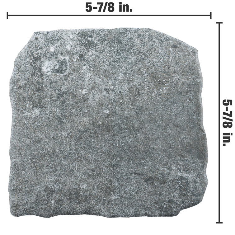 Country Gray 5.88" x 5.88" Porcelain Stone Look Wall & Floor Tile