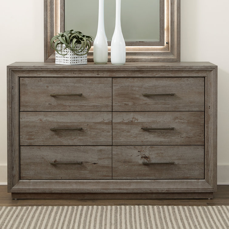 Greystone King Panel Bed with Dresser, Mirror, and Nightstand Set