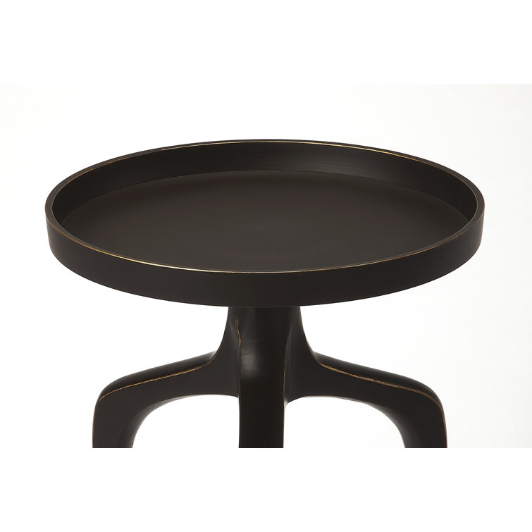Elegant Trio Black Aluminum Round Accent Tables - Set of 3