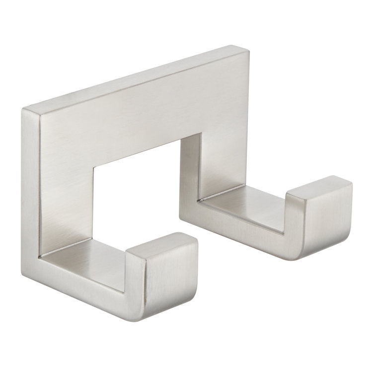 Matte Black Stainless Steel Double Wall Mounted Robe Hook