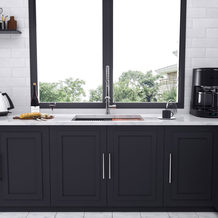 33'' Stainless Steel Undermount Double Bowl Kitchen Sink with Accessories