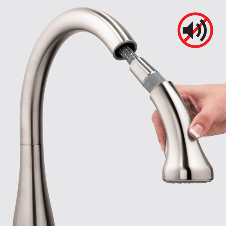 Stainless Steel Modern Pull-Out Spray Kitchen Faucet