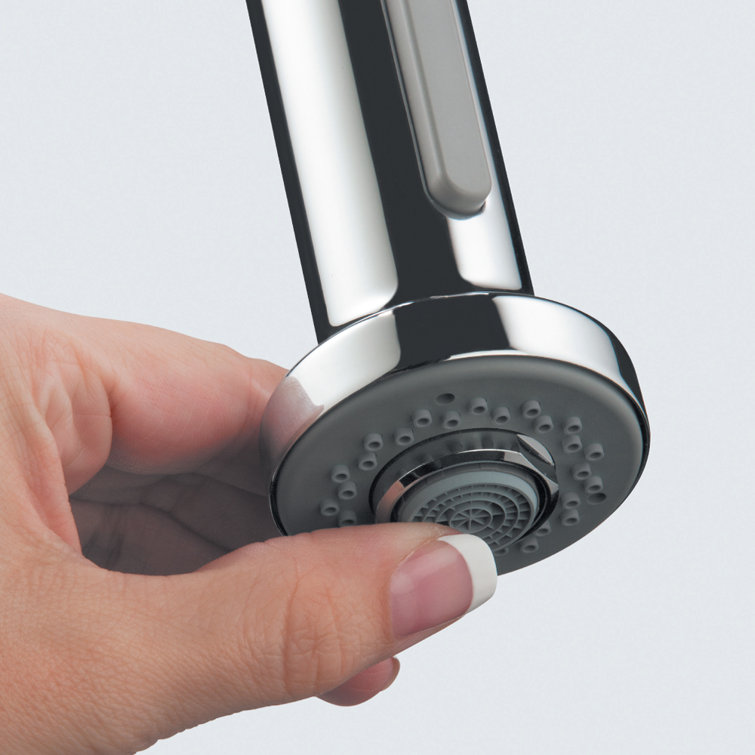Talis S Modern Steel Optik Pull-down Kitchen Faucet with Spray