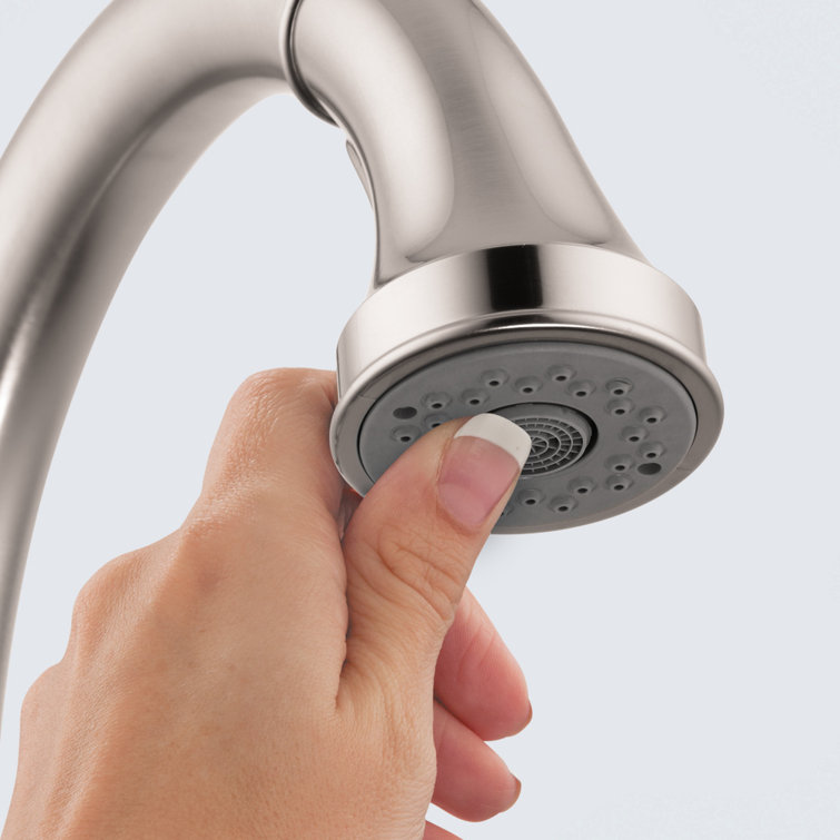 Steel Optik Stainless Steel Pull-Out Spray Kitchen Faucet