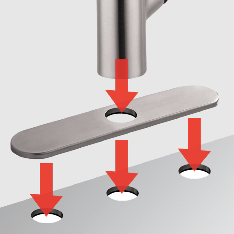 Steel Optik Stainless Steel Pull-Out Spray Kitchen Faucet