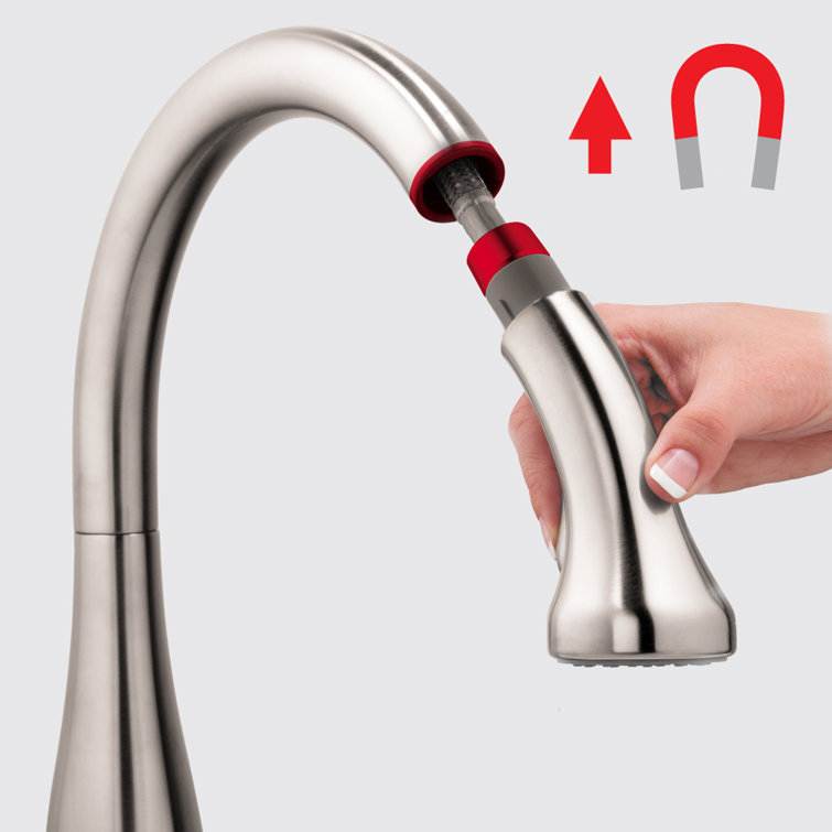 Stainless Steel Modern Pull-Out Spray Kitchen Faucet