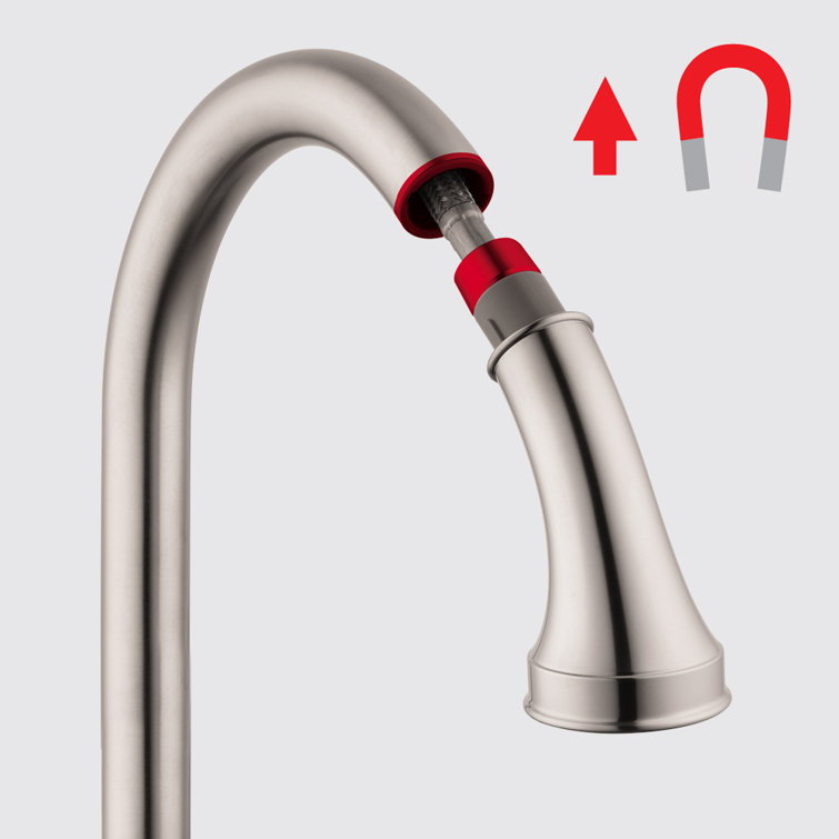 Steel Optik Stainless Steel Pull-Out Spray Kitchen Faucet