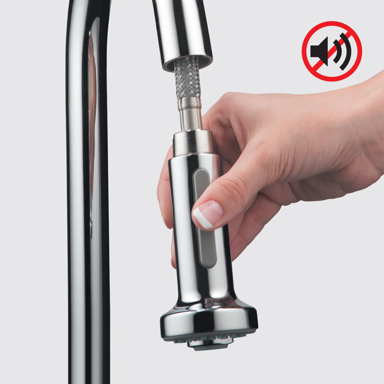 Talis S Modern Steel Optik Pull-down Kitchen Faucet with Spray