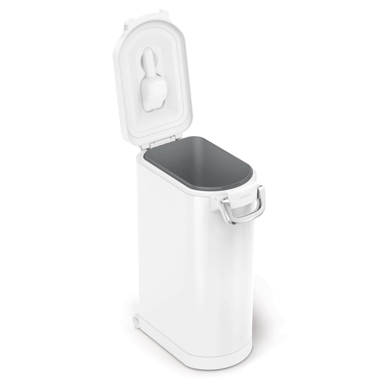 Stainless Steel Airtight Pet Food Storage Container with Magnetic Scoop