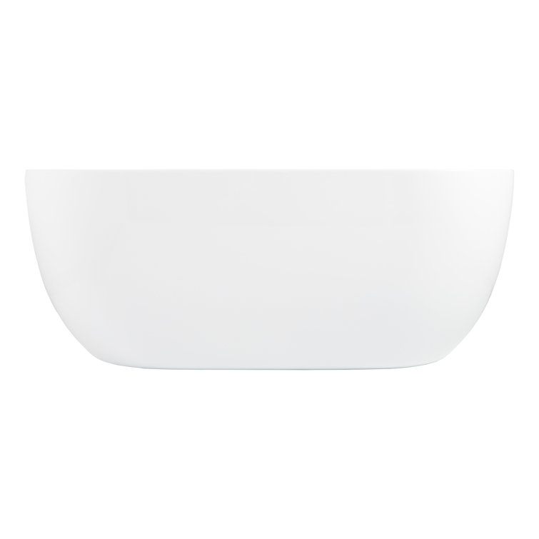 Boyce 70" White Acrylic Freestanding Oval Tub