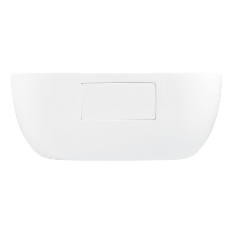 Boyce 70" White Acrylic Freestanding Oval Tub