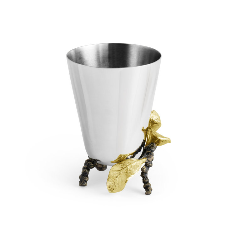 Vintage Bloom Bud Vase in Mixed Metals