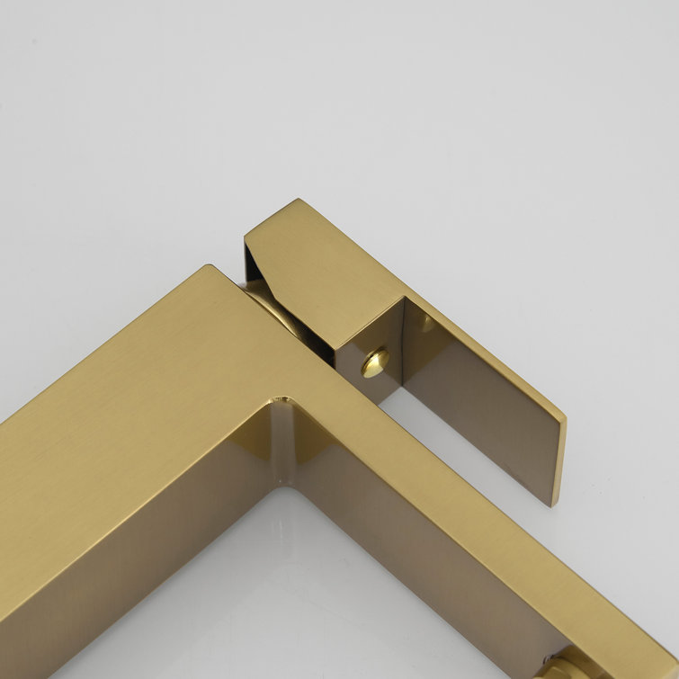 Brushed Gold Single Handle Modern Bathroom Faucet
