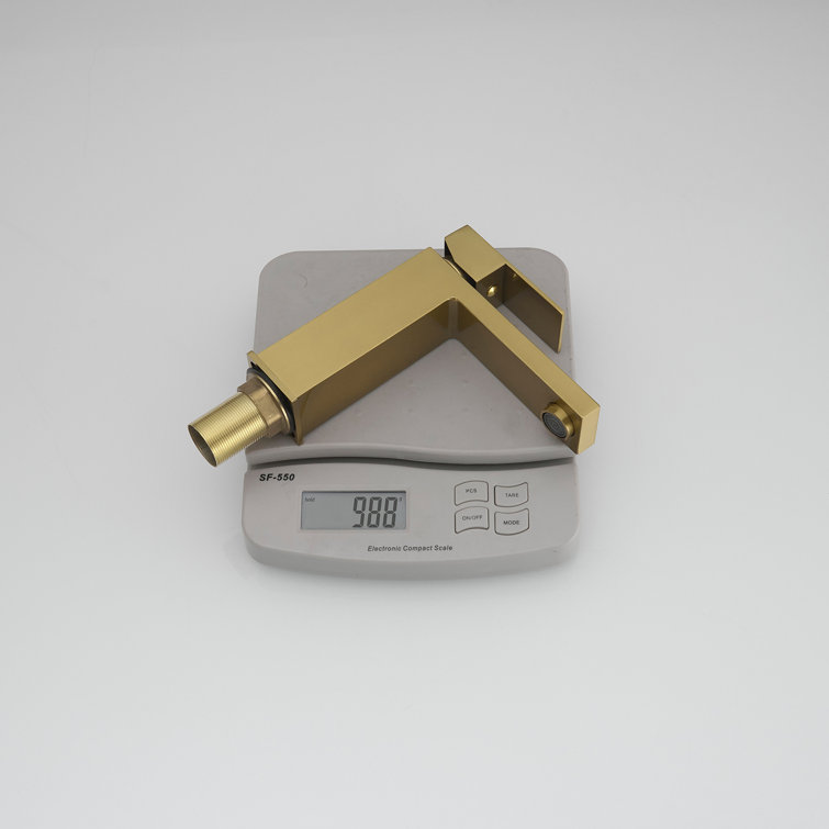 Brushed Gold Single Handle Modern Bathroom Faucet