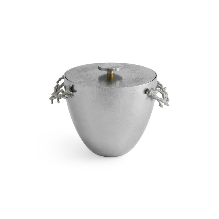 Michael Aram Ocean Reef Hand-Textured Stainless Steel Ice Bucket
