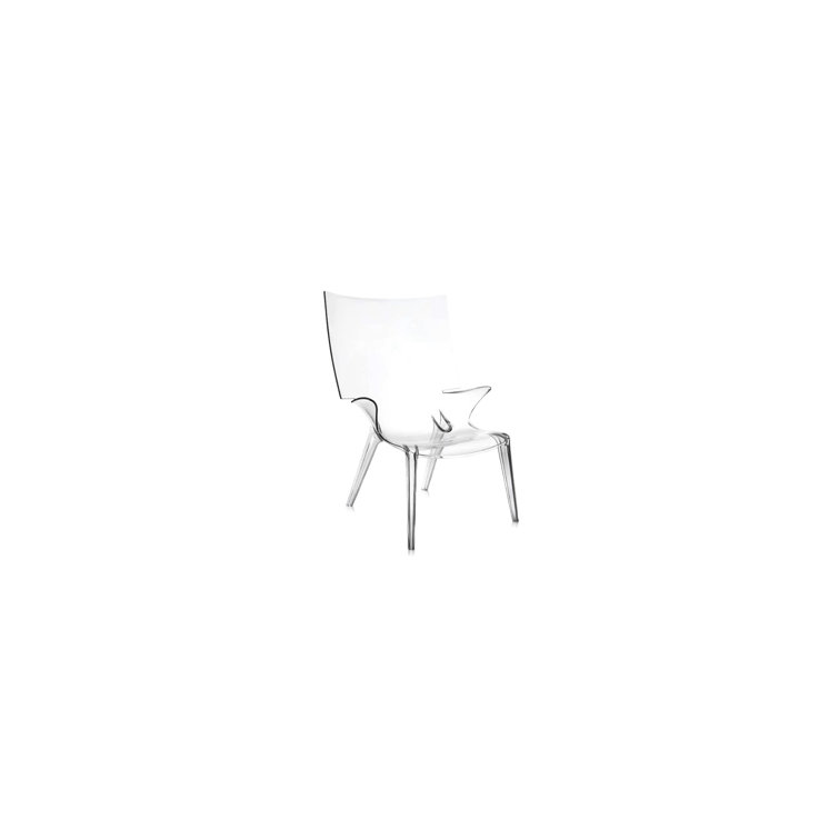 Uncle Jim Crystal Finish Transparent Accent Chair by Philippe Starck