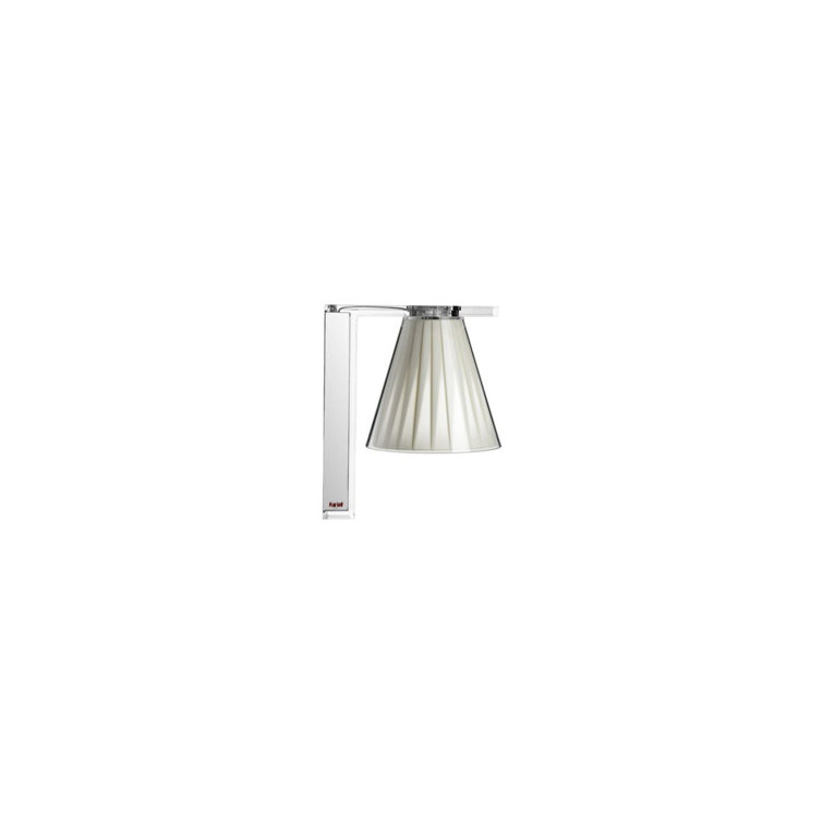 Eugeni Quitllet Beige Dimmable LED Wall Sconce with Plissé Shade