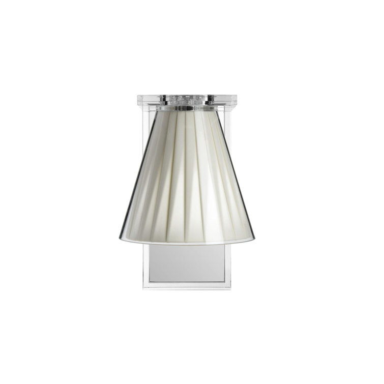Eugeni Quitllet Beige Dimmable LED Wall Sconce with Plissé Shade