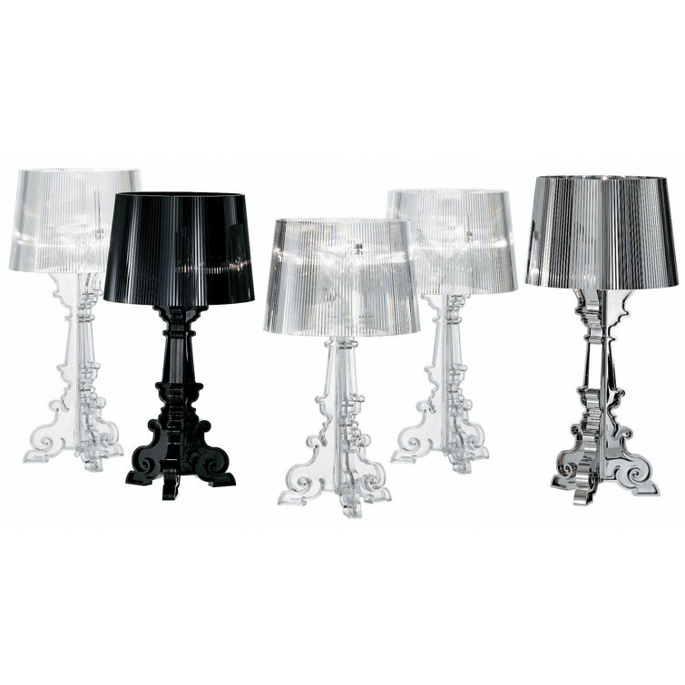 Adjustable Empire Shade Crystal Bourgie Table Lamp