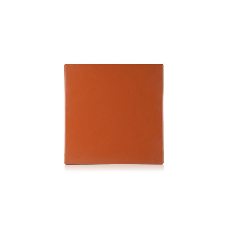Earth Red Plastic Indoor/Outdoor Stool and Side Table