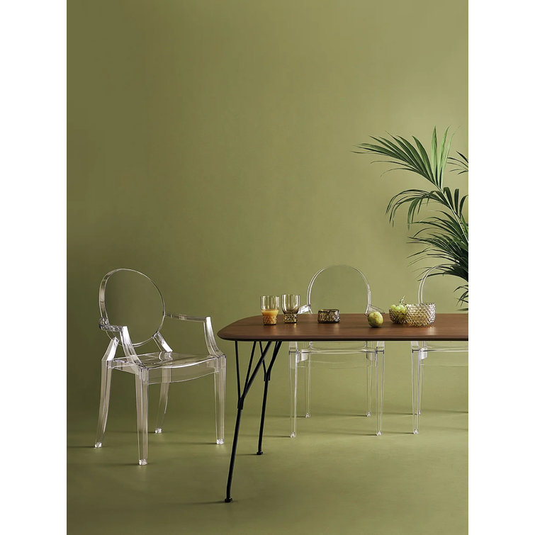 Crystal Clear Polycarbonate Dining Armchair