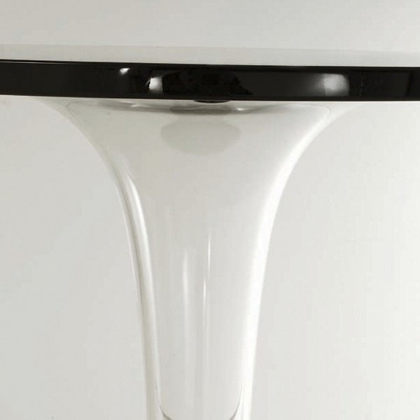 TopTop Dr. Yes 24" Square Black Acrylic Outdoor Table