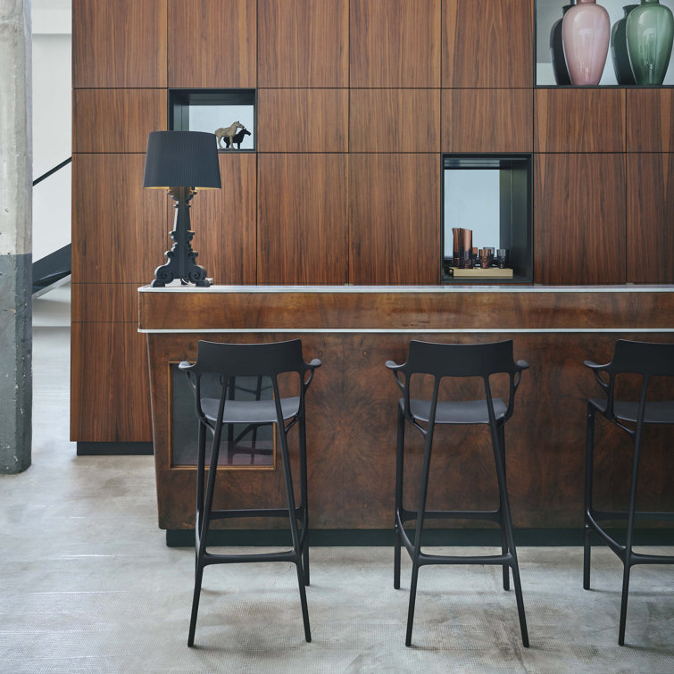 Eco-Friendly A.I. Philippe Starck Recycled Black Bar Stool