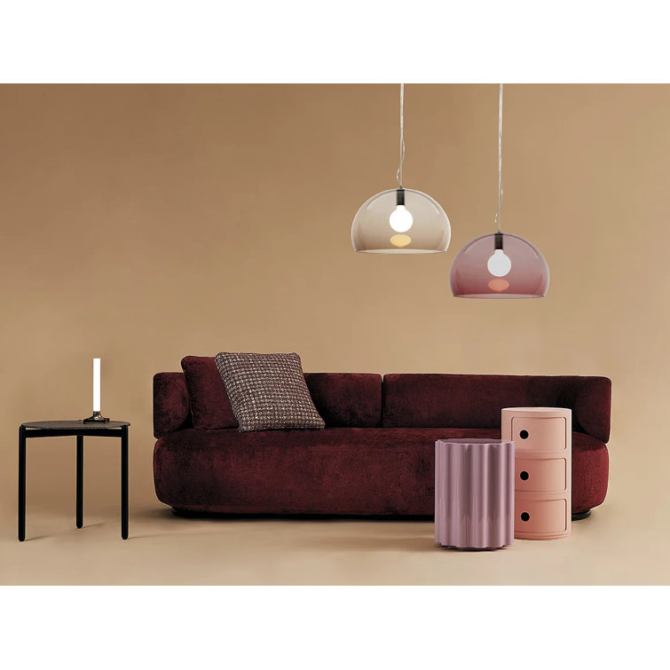 Colonna Glossy Pink Thermoplastic Side Table/Stool