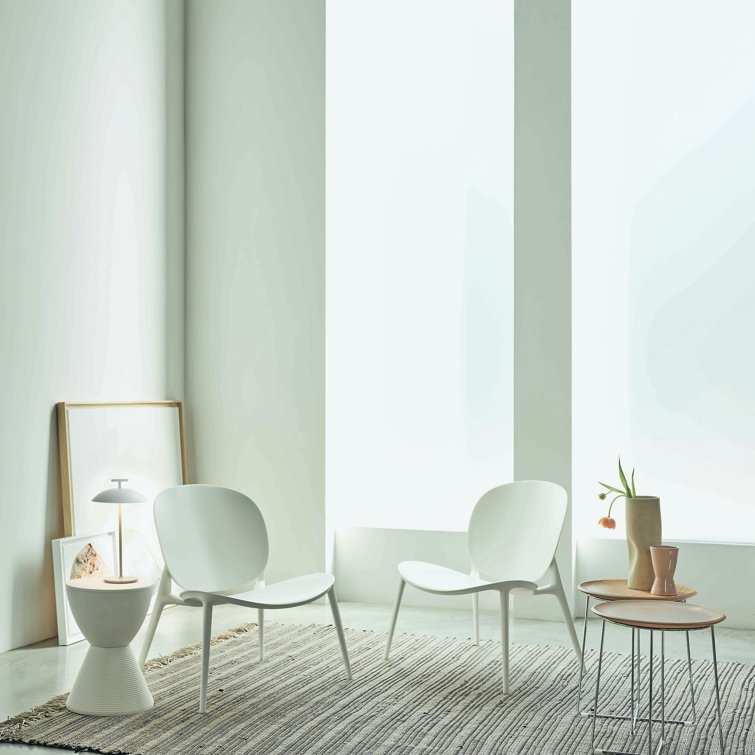 Be Bop Modern Outdoor-Indoor Gray Polypropylene Dining Chair