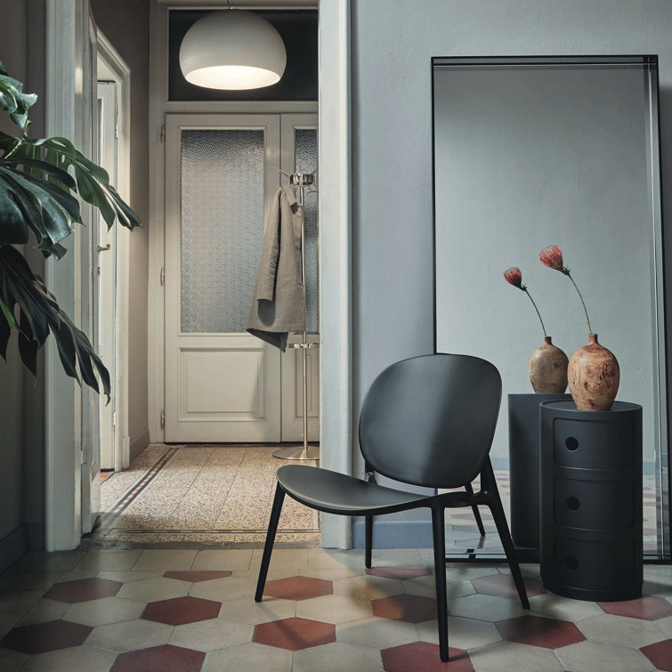 Be Bop Modern Outdoor-Indoor Gray Polypropylene Dining Chair