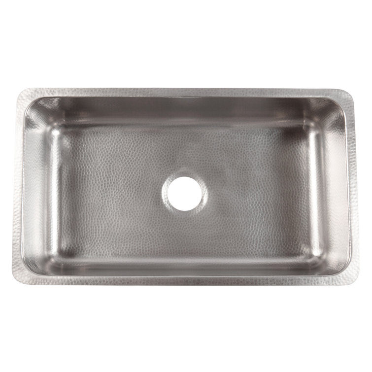 Taylor Hammered Stainless Steel Single Bowl Undermount Sink