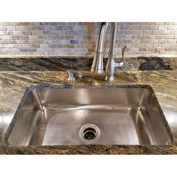 Taylor Hammered Stainless Steel Single Bowl Undermount Sink