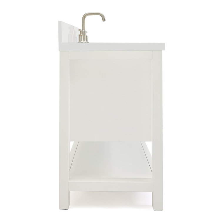 Magnolia 61" White Freestanding Single Bathroom Vanity Set