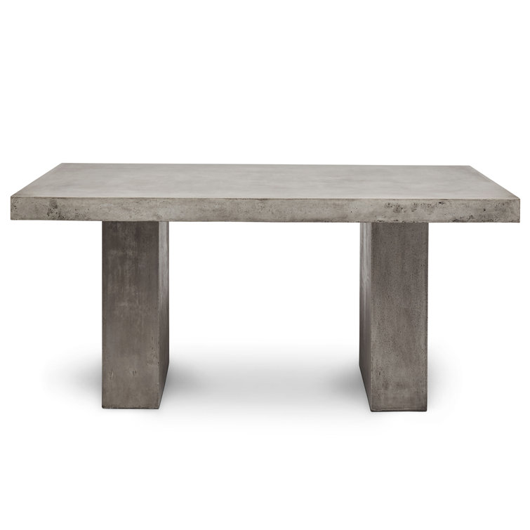Elcor Dark Gray Fiber-Reinforced Concrete Bar Height Dining Table
