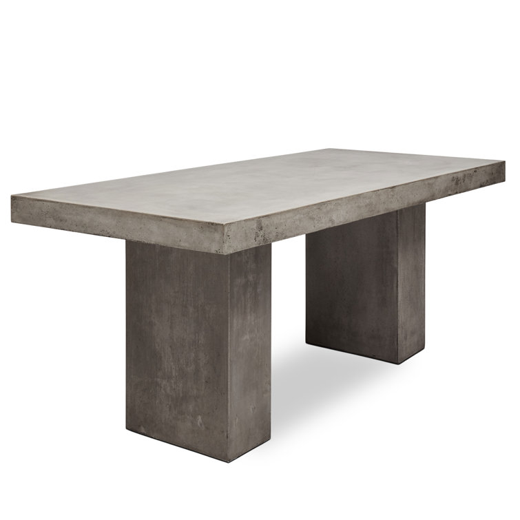 Elcor Dark Gray Fiber-Reinforced Concrete Bar Height Dining Table
