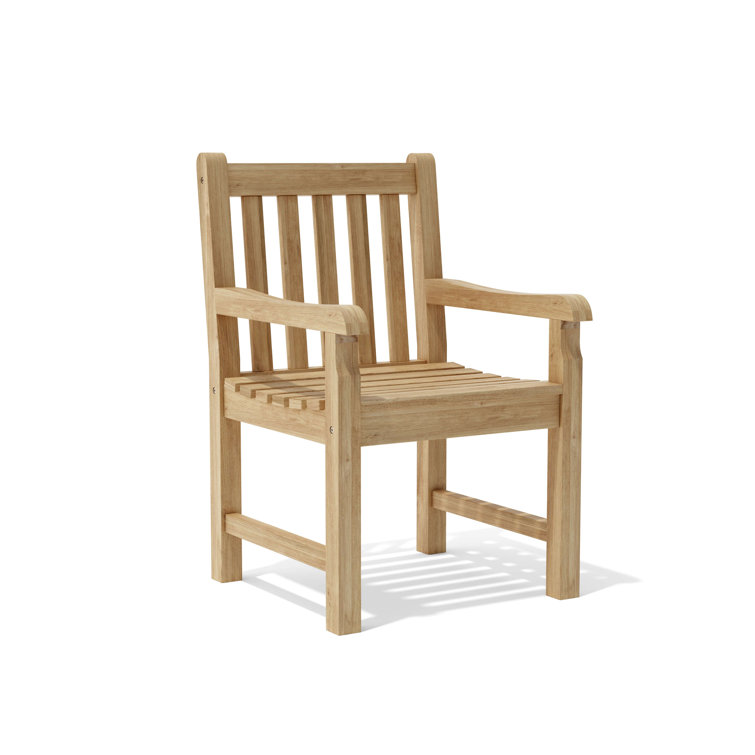 Classic Teak Natural Outdoor Dining Armchair