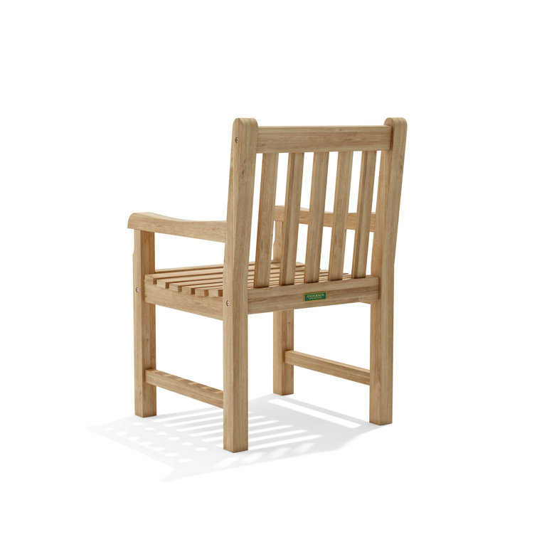 Classic Teak Natural Outdoor Dining Armchair