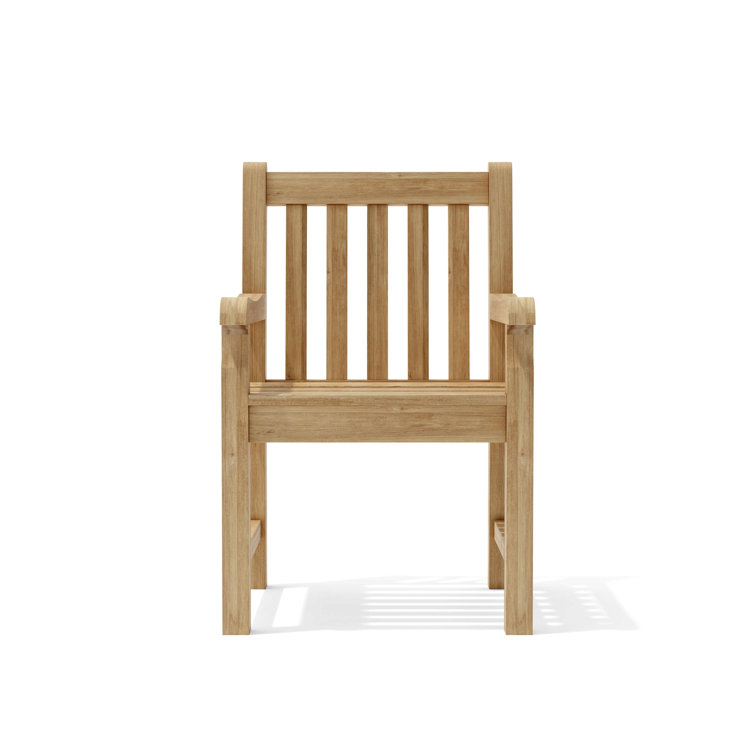 Classic Teak Natural Outdoor Dining Armchair