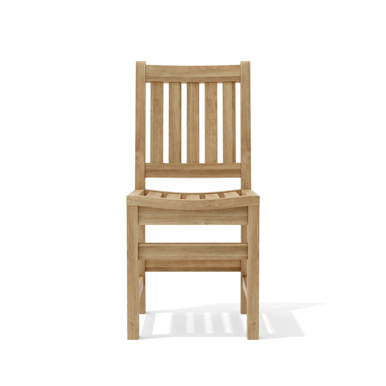 Sonoma Teak Armless Outdoor Dining Chair